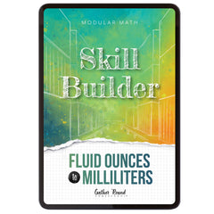Measurement Step 6 modular math homeschool digital skill builder fluid ounces to milliliters