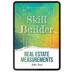 Measurement Step 6 modular math homeschool digital skill builder real estate measurements
