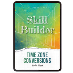 Measurement Step 6 modular math homeschool digital skill builder time zone conversions