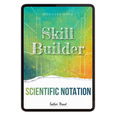 Number Sense Modular Math Step 6 digital skill builder scientific notation