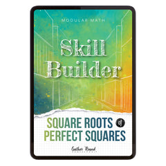 Number Sense Modular Math Step 6 digital skill builder square roots of perfect squares
