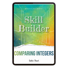 Number Sense Modular Math Step 6 digital skill builder comparing integers