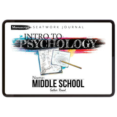 Psychology homeschool unit study digital student seatwork  journal manuscript in middle school 