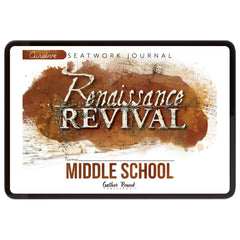 Renaissance and Revival Homeschool Unit Study Digital Seatwork Journal Cursive Middle School