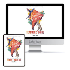 South America homeschool unit study digital student workbook in Middle School with Teacher's Guide combo