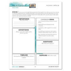 US History 5: A New Era: 1946-1975 Homeschool Unit Study Digital Middle School Student Book Lesson 14 Outreach Campaign