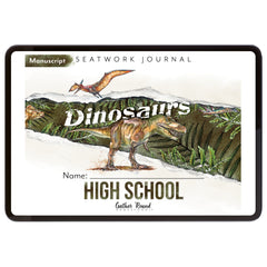 Dinosaurs Homeschool Unit Study Digital Seatwork Journal Manuscript High School