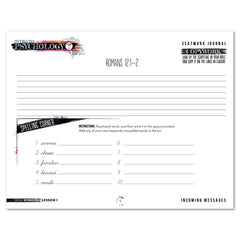 Psychology homeschool unit study digital student seatwork journal cursive in high school worksheet