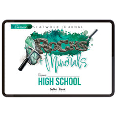 Rocks + Minerals homeschool unit study digital student seatwork journal in cursive for High School 