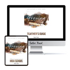 US History 3: Growing Identity: 1816-1899 Adventures Though History Homeschool Digital Bundle Teacher's Guide and High School Student Book