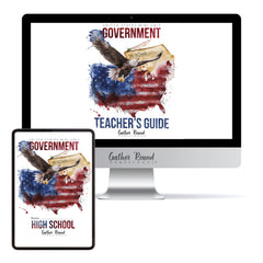 US Government Homeschool Study Unit Digital Bundle Teacher's Guide and High School Student Book
