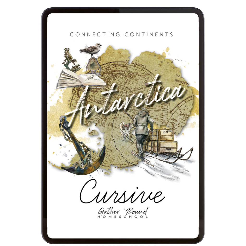 Antarctica Cursive Writing Digital Notebook