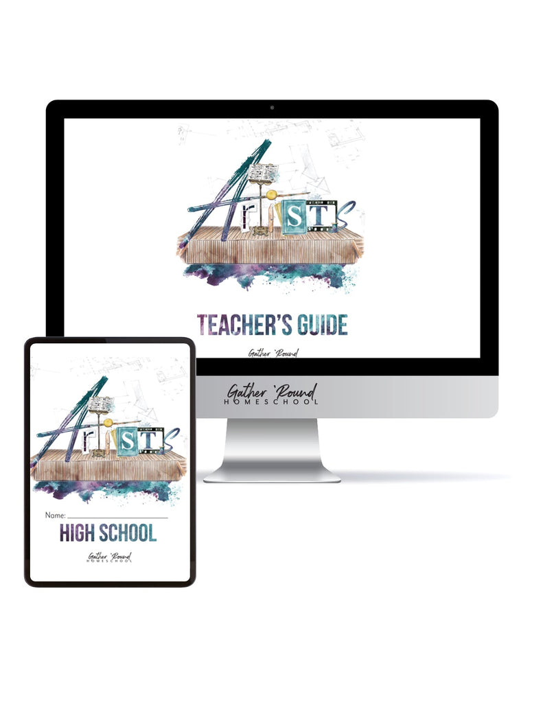 Artist Homeschool Unit Study Digital Teacher's Guide and High School Bundle