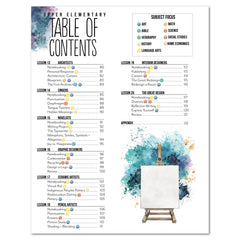 Artist Homeschool Unit Study Digital Upper Elementary Student Book Table of Contents Lesson 13-20