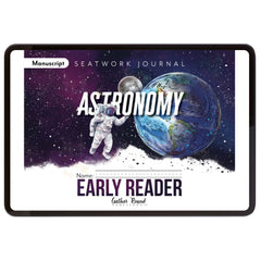 Astronomy Homeschool Unit Study Digital Seatwork Journal Manuscript Early Reader 