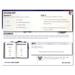 Astronomy Homeschool Unit Study Digital Seatwork Journal Manuscript Early Reader Lesson 1 Vocabulary