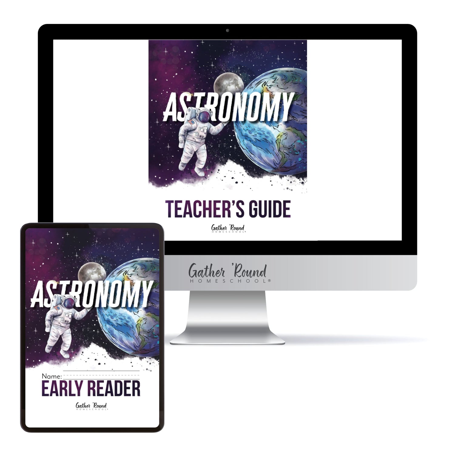 Astronomy Homeschool Unit Study Digital Bundle Teacher's Guide and Early Reader
