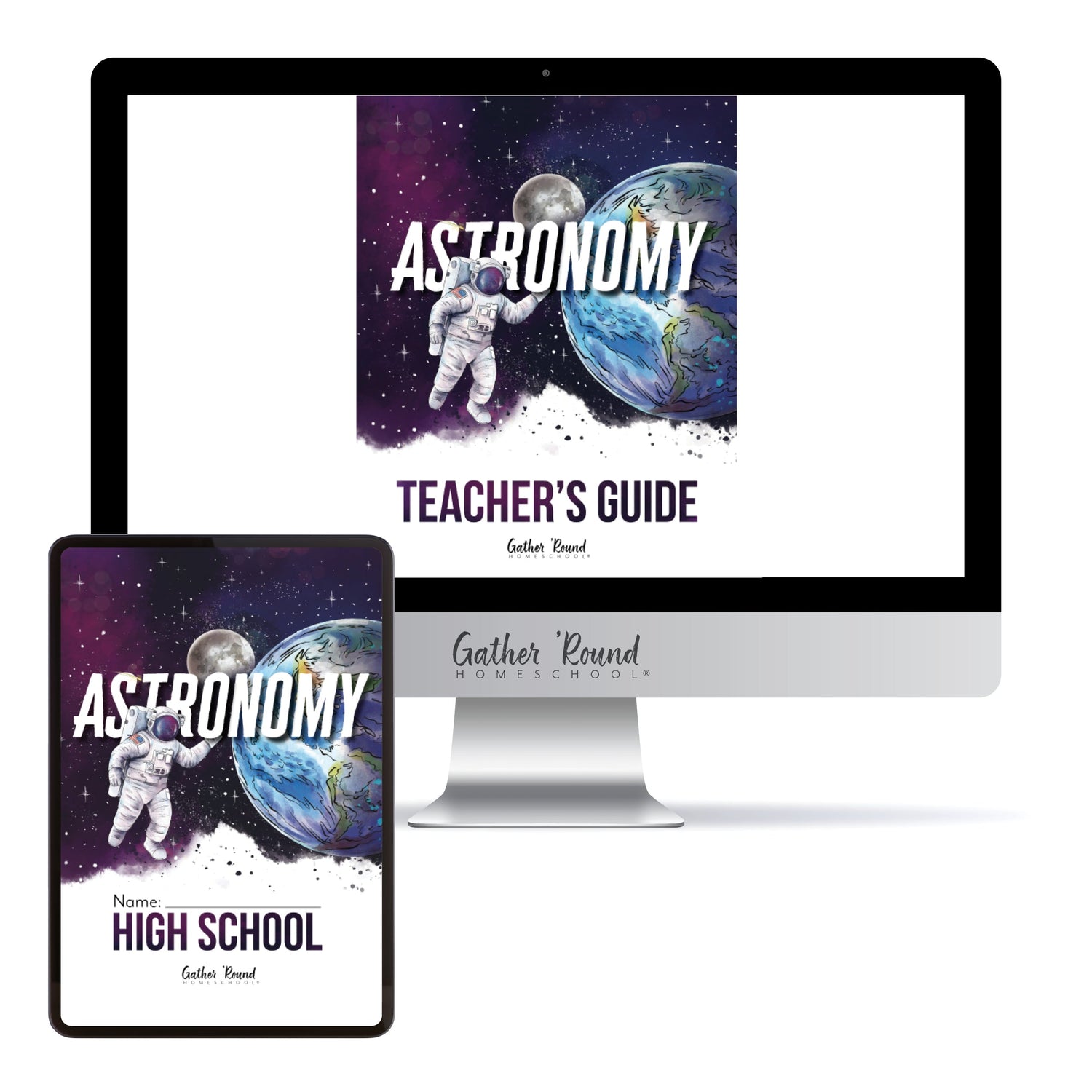 Astronomy Homeschool Unit Study Digital Bundle Teacher's Guide and High School