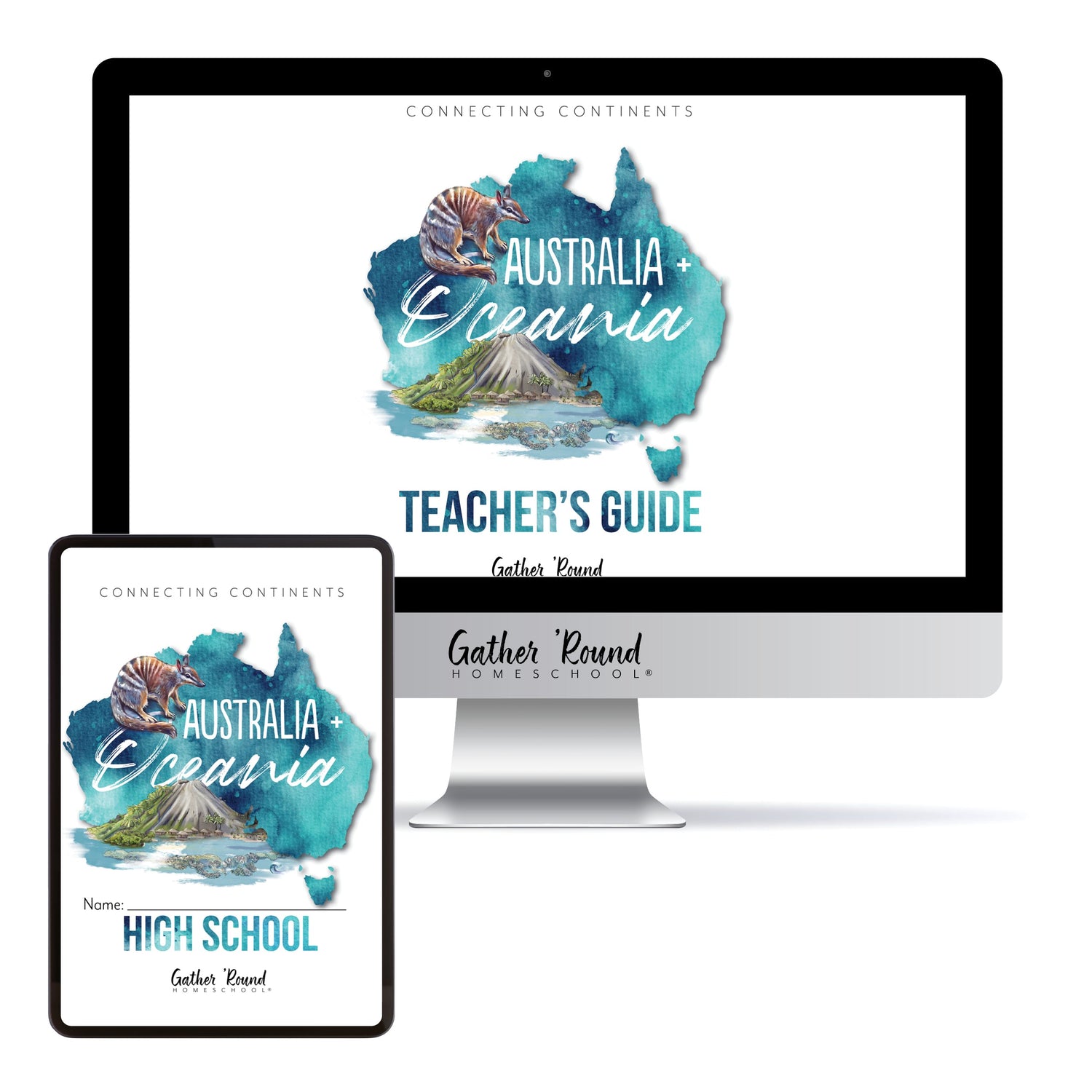 Australia + Oceania Homeschool Study Unit Digital Bundle Teacher's Guide and High School
