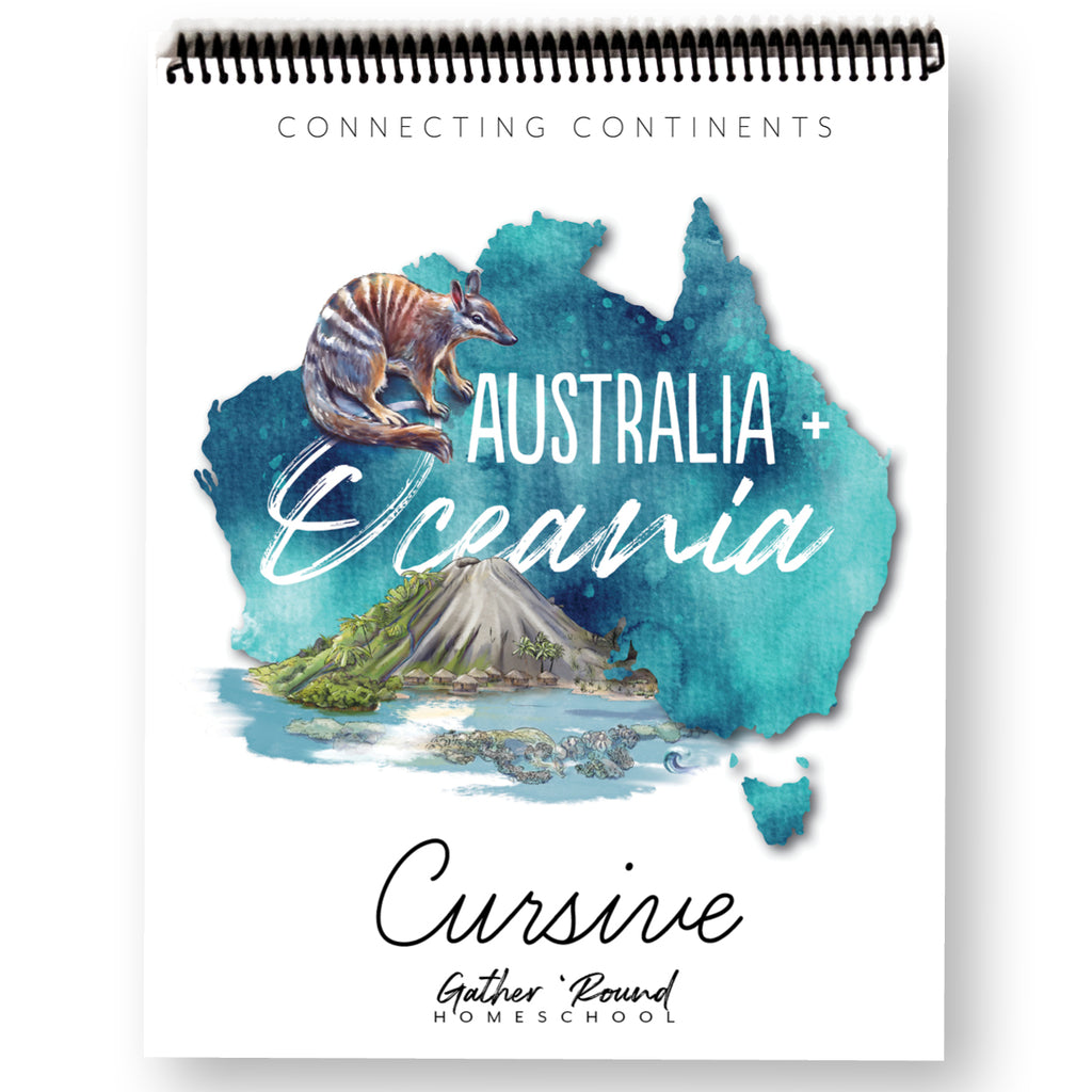 Australia and Oceania Cursive Writing Printed Book