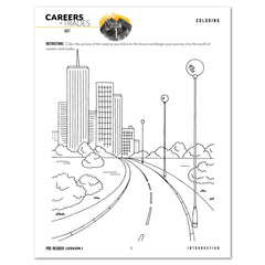 Careers + Trades Homeschool Unit Study Digital Pre-Reader Student Book Daily Lesson 1 Coloring