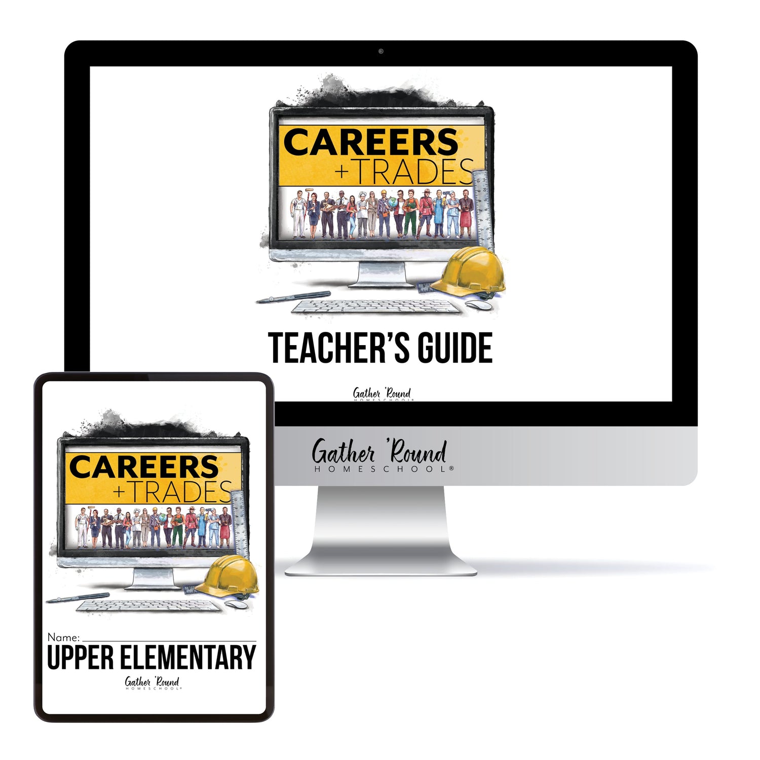 Careers + Trades Homeschool Unit Study Digital Bundle Teacher's Guide and Upper Elementary Student Book