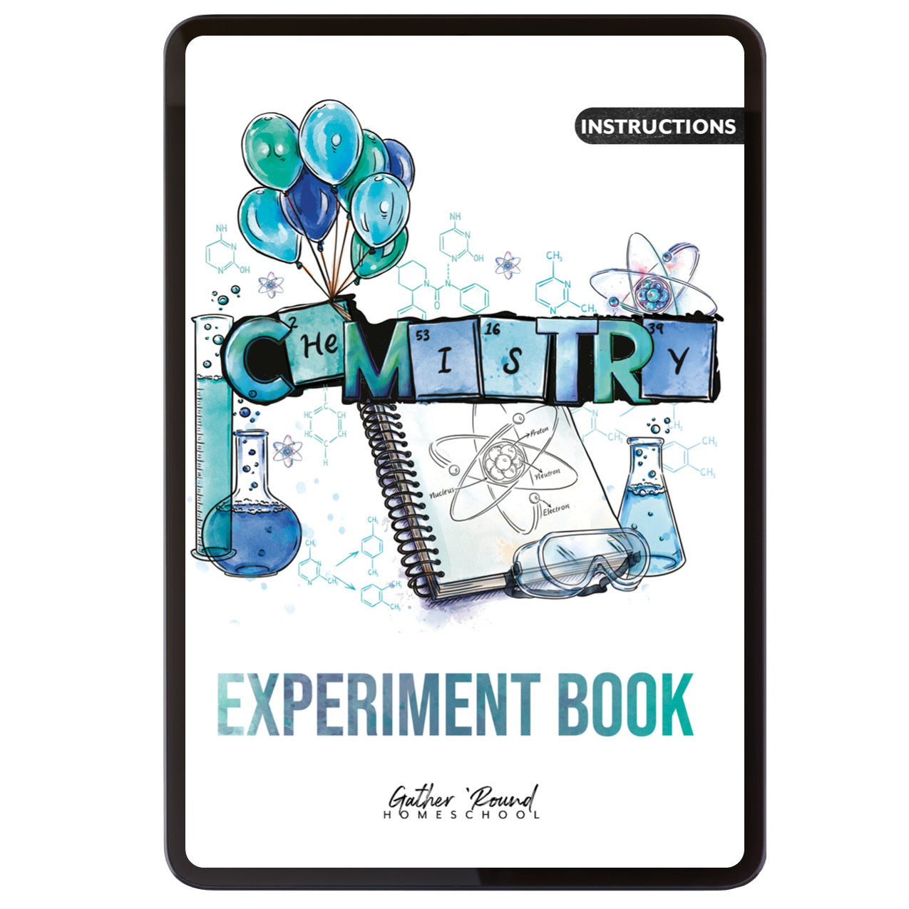 Chemistry Homeschool Unit Study Digital Experiment Book Instructions