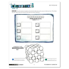 Chemistry Homeschool Unit Study Digital Pre-Reader Lesson 1 Notebooking