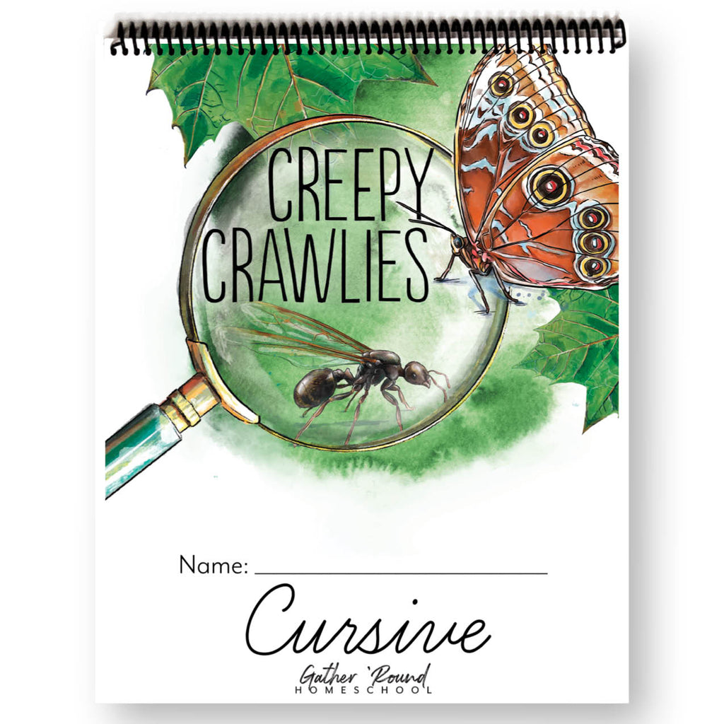 Creepy Crawlies Printed Cursive Writing Book