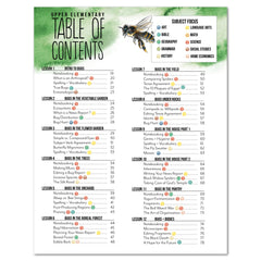 Creepy Crawlies Homeschool Unit Study Digital Upper Elementary Table of Contents Lessons 1-12