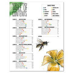 Creepy Crawlies Homeschool Unit Study Digital Upper Elementary Table of Contents Lessons 13-20