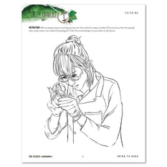 Creepy Crawlies Homeschool Unit Study Digital Pre-Reader Student Book Lesson 1 Coloring
