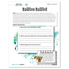 Europe homeschool unit study digital student workbook Teacher's Guide and Upper Elementary bundle lesson one