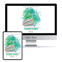 Europe homeschool unit study digital student workbook Teacher's Guide and Middle school  bundle