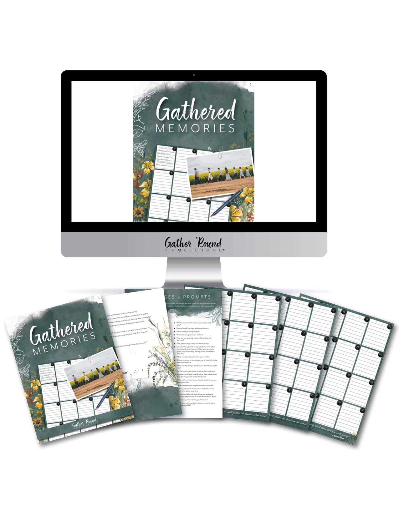 Gathered Memories: A Daily Reflection Journal for Busy Moms