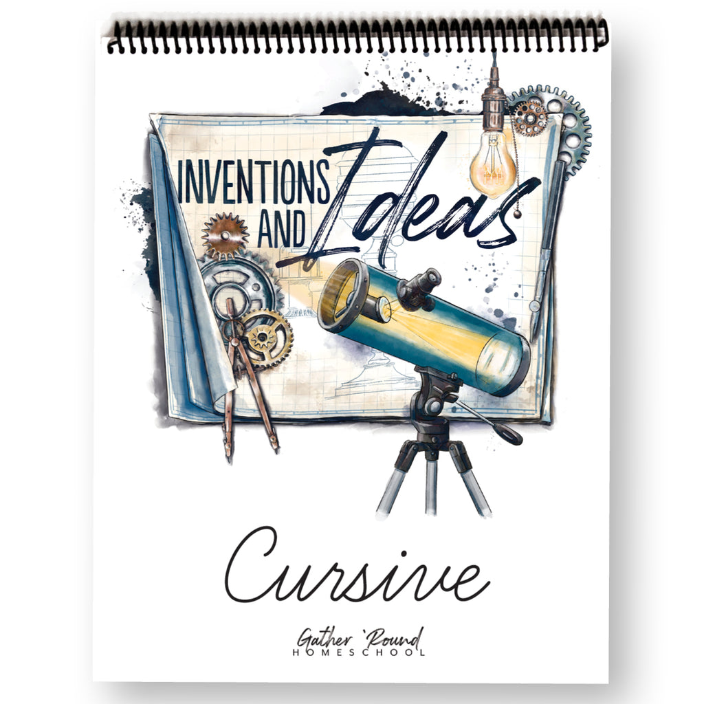 Inventions and Ideas Cursive Printed Book