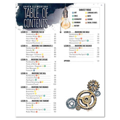 Inventions and Ideas homeschool unit study digital student workbook table of contents part two