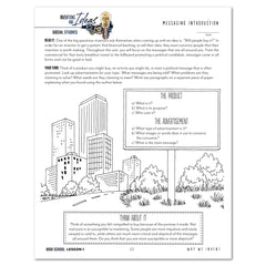 Inventions and Ideas homeschool unit study digital student workbook high school with teacher's guide bundle lesson one 