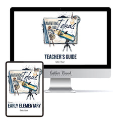 Inventions and Ideas homeschool unit study digital student workbook early elementary with teacher's guide bundle