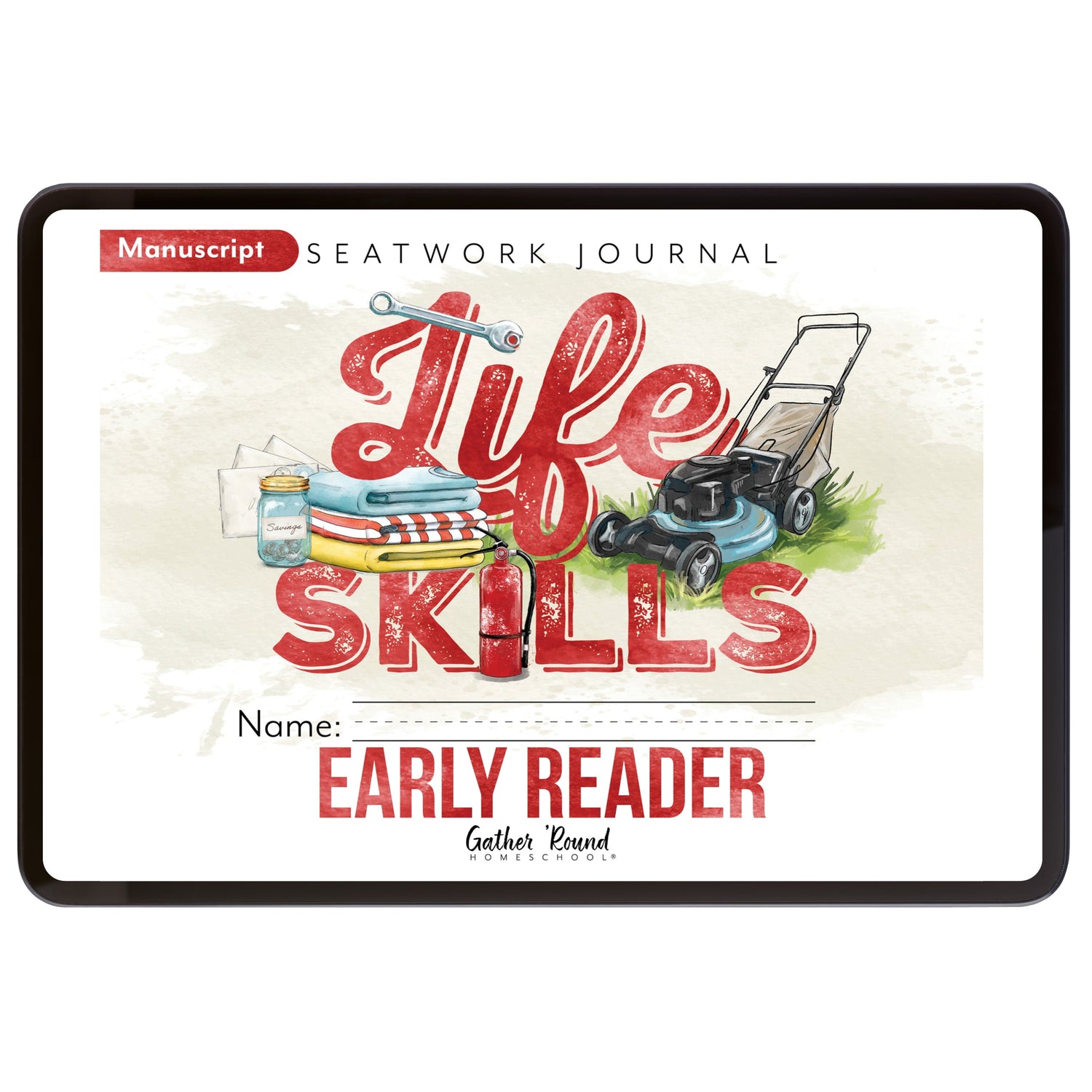 Life Skills homeschool unit study digital early reader manuscript seatwork journal