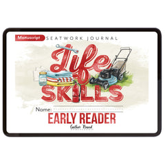 Life Skills homeschool unit study digital early reader manuscript seatwork journal