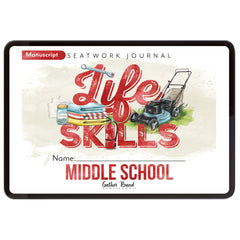 Life Skills homeschool unit study digital middle school manuscript seatwork journal