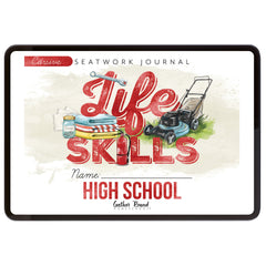Life Skills homeschool unit study digital high school cursive seatwork journal