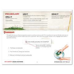 Life Skills homeschool unit study digital early elementary manuscript seatwork journal lesson 15