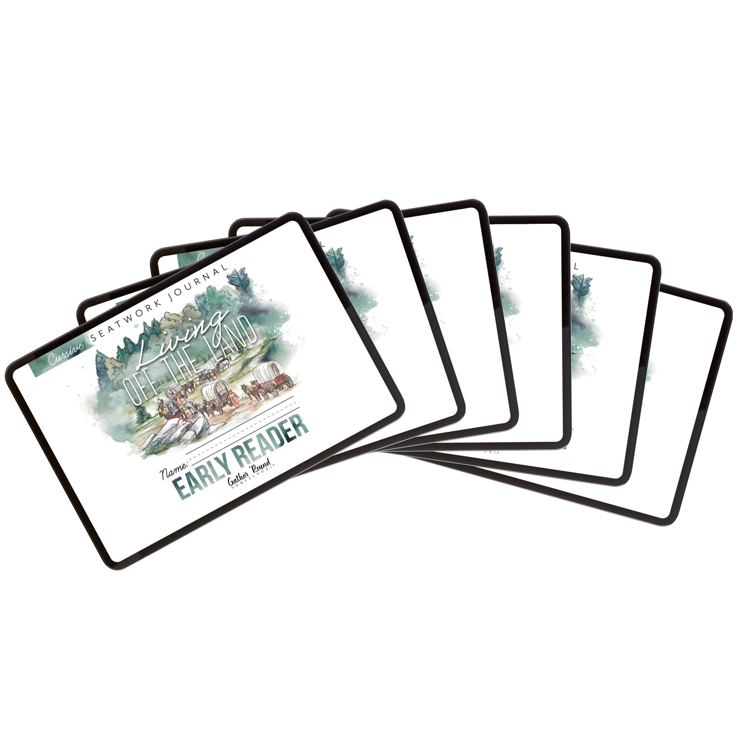 Living Off the Land homeschool unit seatwork journal full family bundle in cursive
