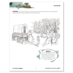 Living Off the Land homeschool unit study digital pre-reader student notebook and teacher's bundle lesson one