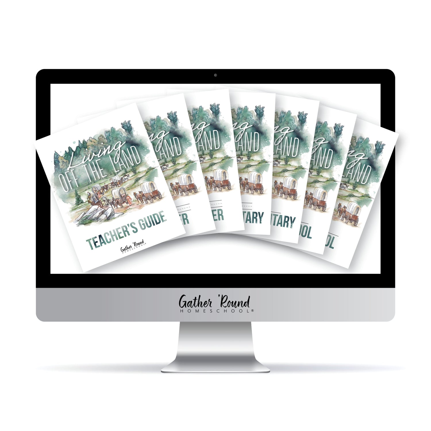 Living Off the Land homeschool unit study digital full family bundle with teacher's bundle