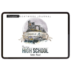 Middle Ages homeschool unit study digital student seatwork book in cursive for high school
