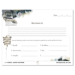 Middle Ages homeschool unit study digital student seatwork book in cursive for high school lesson one