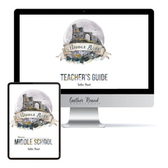 Middle Ages homeschool unit study digital student workbook in middle school with teacher's guide bundle 